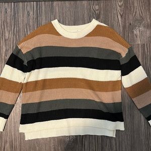 Fall striped sweater